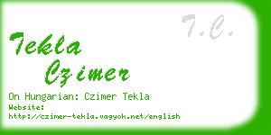 tekla czimer business card